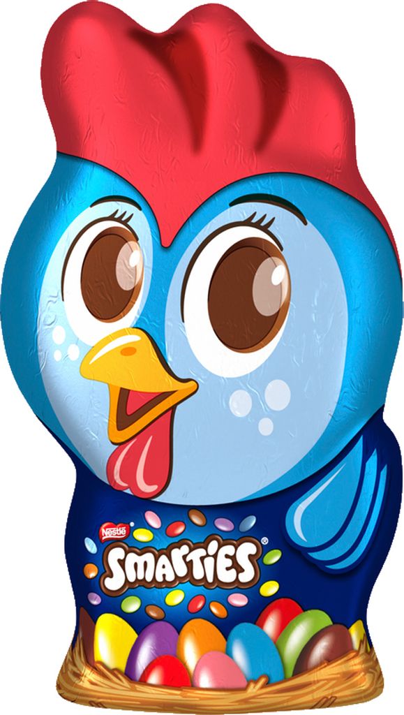 Smarties Henne Chicken Milchschokolade gefüllt mit Schokolinsen 85g