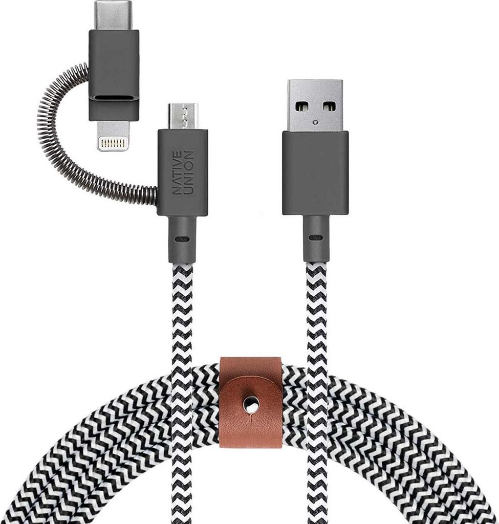 Native Union Belt Universal USB-A auf LightningUSB-CMic... Zebra USB-A auf Micro USB USB-C Lightning