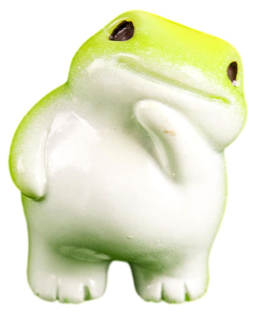 Mini-Froschfigur aus Kunstharz, kleines Tierornament, Cartoon-Miniatur-Froschstatue für Mikro-Feengärten, Landschaften, DIY-Terrarien, Bastelarbe...