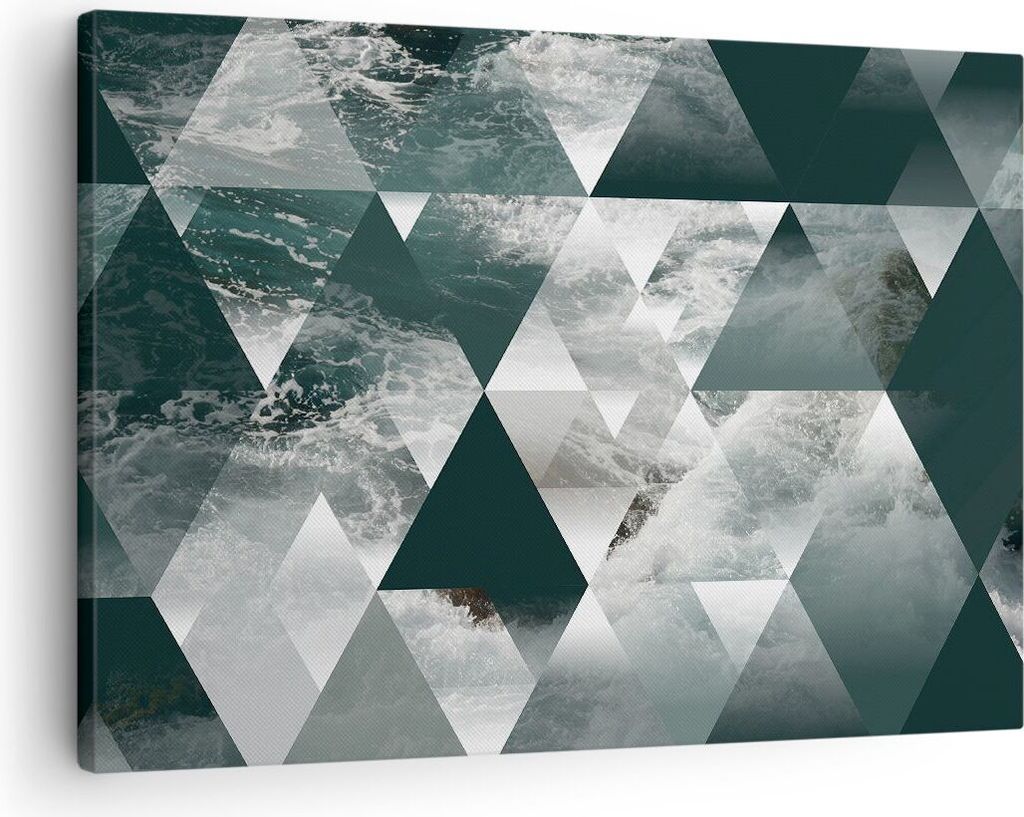 Bild auf Leinwand - Leinwandbild - Abstraktion modern - 70x50cm - Wand Bild - Wanddeko - Wandbilder - Leinwanddruck - Bilder - Kunstdruck - Wanddek...