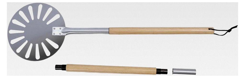 Pizzawender aus Edelstahl, leichter Pizzaschieber aus perforiertem Metall für die einfache Verwendung im Ofen, 22,9 cm