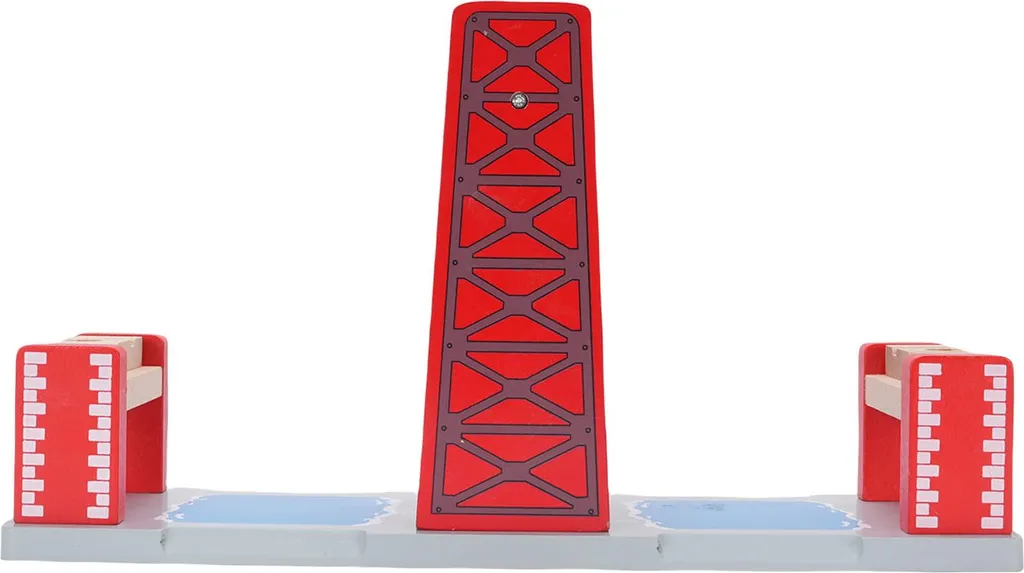 Pont suspendu ferroviaire en bois compatible rails de train - 30 cm