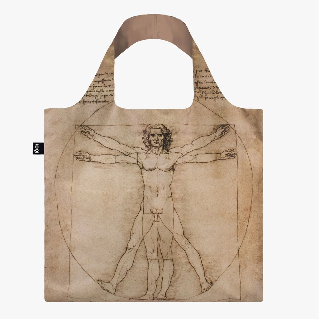 LOQI Bag - LEONARDO DA VINCI - The Vitruvian Man, Recyclte Tasche