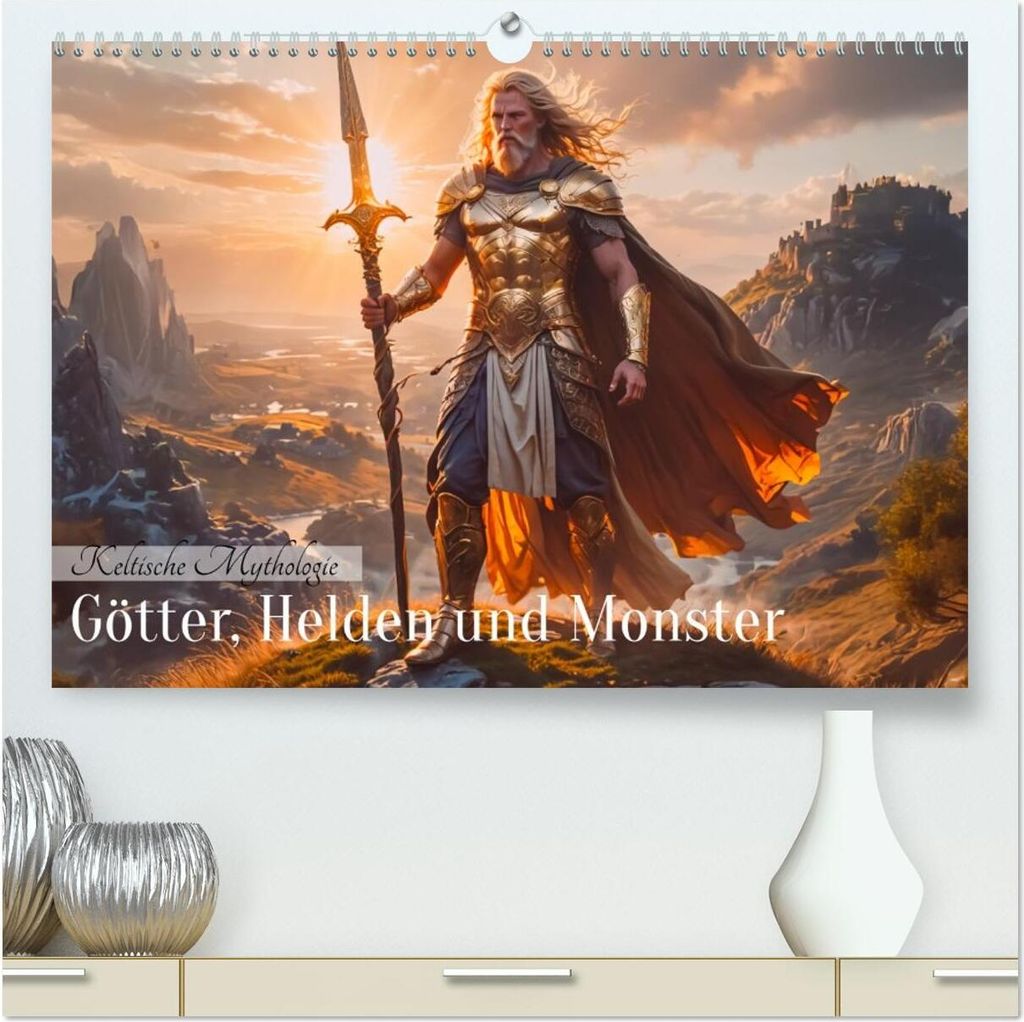 Keltische Mythologie - Götter, Helden und Monster (hochwertiger Premium Wandkalender 2026 DIN A2 quer), Kunstdruck in Hochglanz
