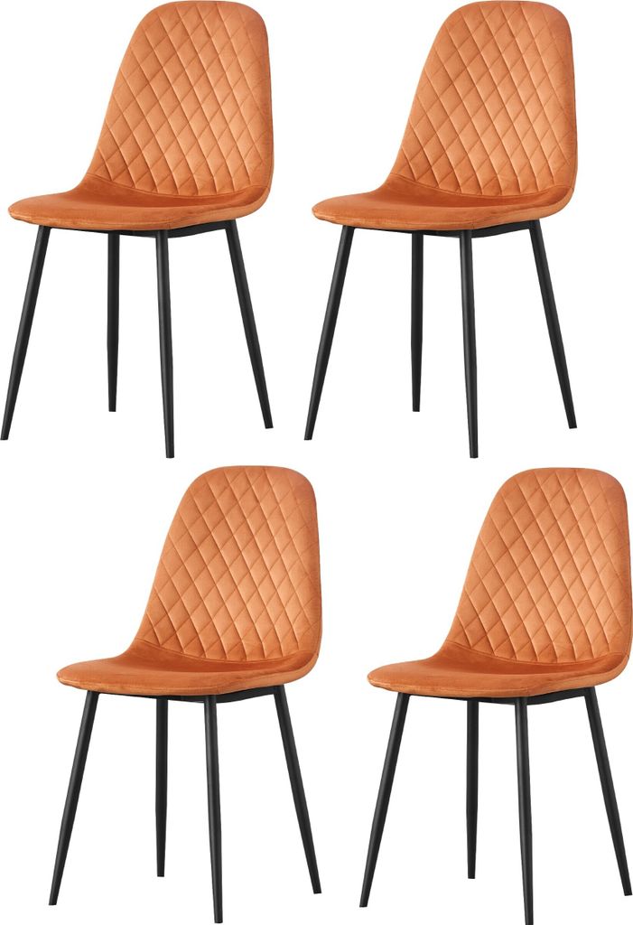 CasaDolce, Set de 4 chaises de salle à manger TIJOM, Image du produit 