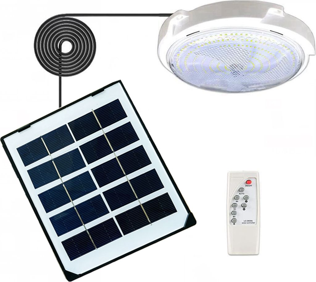 45W 50LEDs Solar Deckenleuchte Innendekoration Licht Korridor Ganglichter Lichterkennung Fernbedienung