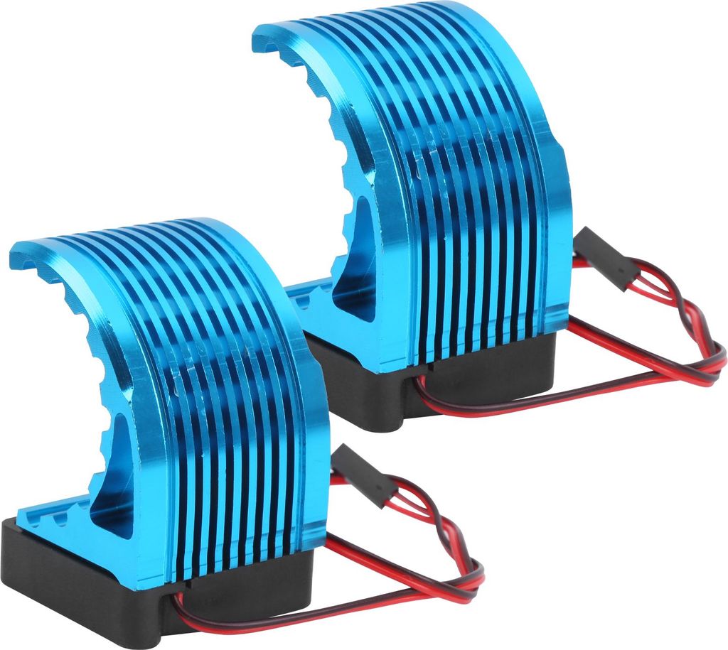 2pcs Aluminiumlegierungsmotor Wärmelkühlung 42 mm universell bürstenloser Kühlventilator für RC -Auto