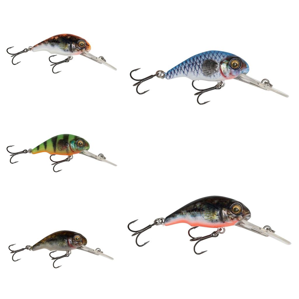 Savage Gear 3D Goby Crank - Wobbler, Farbe:Blue Silver, Länge/Gewicht/Laufverhalten/Tauchtiefe:5cm / 7.0g / schwimmend / 1-1.4m