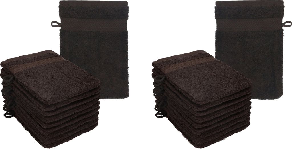 Betz 20 Stück Waschhandschuhe 16x21 cm PREMIUM 100% Produktbild 