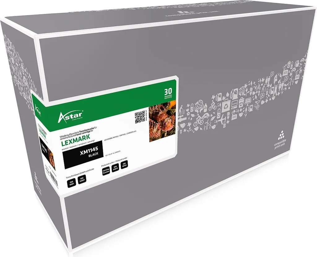 Toner Lexmark M1145 24B6035 Nero 16K | Alta Resa per XM1145 - 1