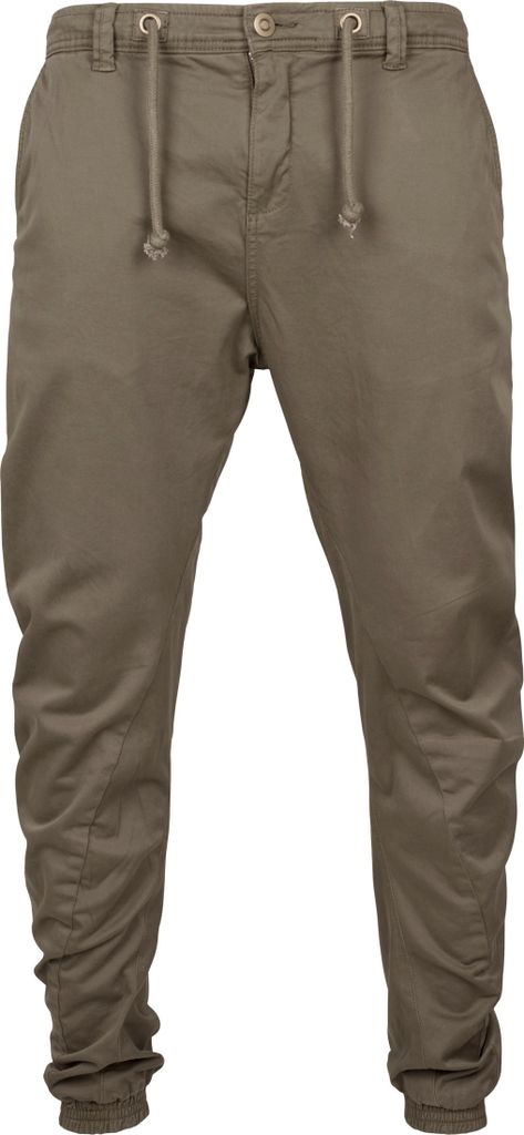 Kalhoty Urban Classics Stretch Jogging Pants olive - L Obrázek produktu 