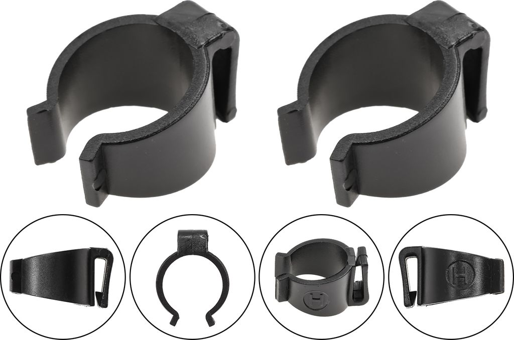 2 Stück HESLING Streben Clip Klammern Secura Kleider Rock Schutz 20mm Mantelschoner Halter