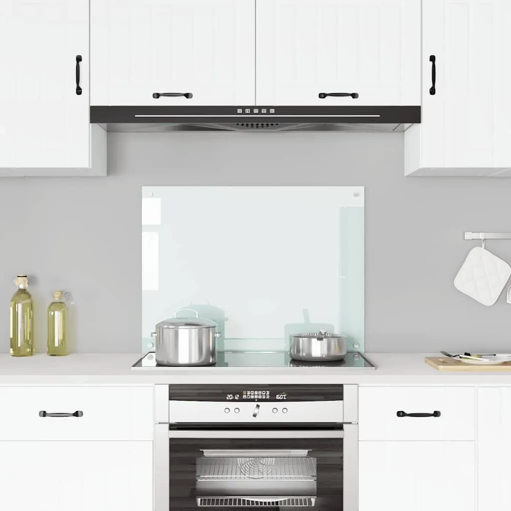 vidaXL Alzatina Cucina Bianca 80x60 cm | Addio Schizzi e Macchie!