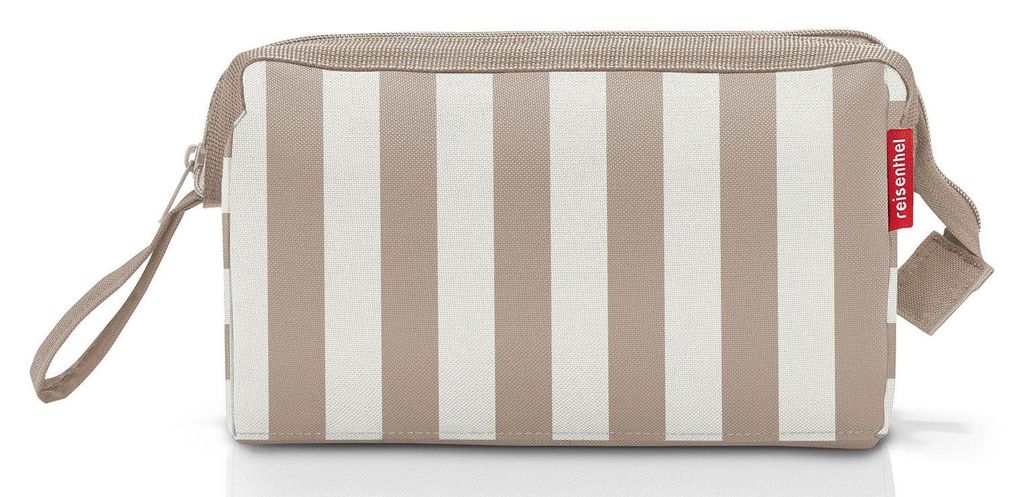 reisenthel travelcosmetic, Beautycase, Kulturtasche, Kulturbeutel, Kosmetiktasche, Summerstripes Coffee, 4 L, WC6056
