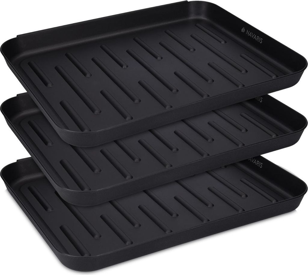 Navaris 3x Schuhablage Schuhabtropfschale klein - Produktbild 