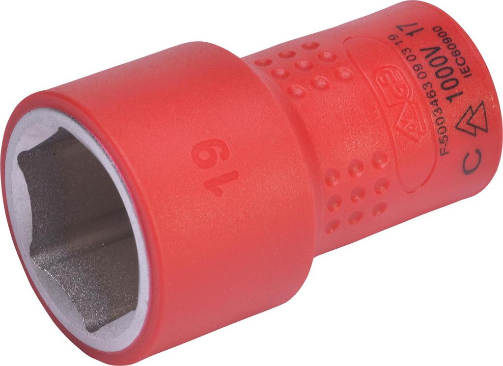 SW-Stahl 05520L-19 Steckschlüsseleinsatz, 3/8", 19 mm, VDE