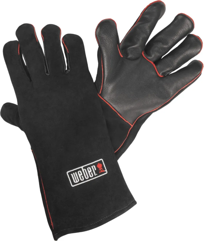 Weber 17896 Gants de barbecue robustes en tissu noir taille L/XL