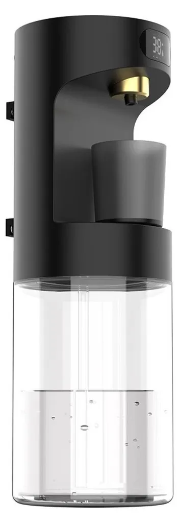 Distributeur de bain de bouche intelligent INF noir à induction LED