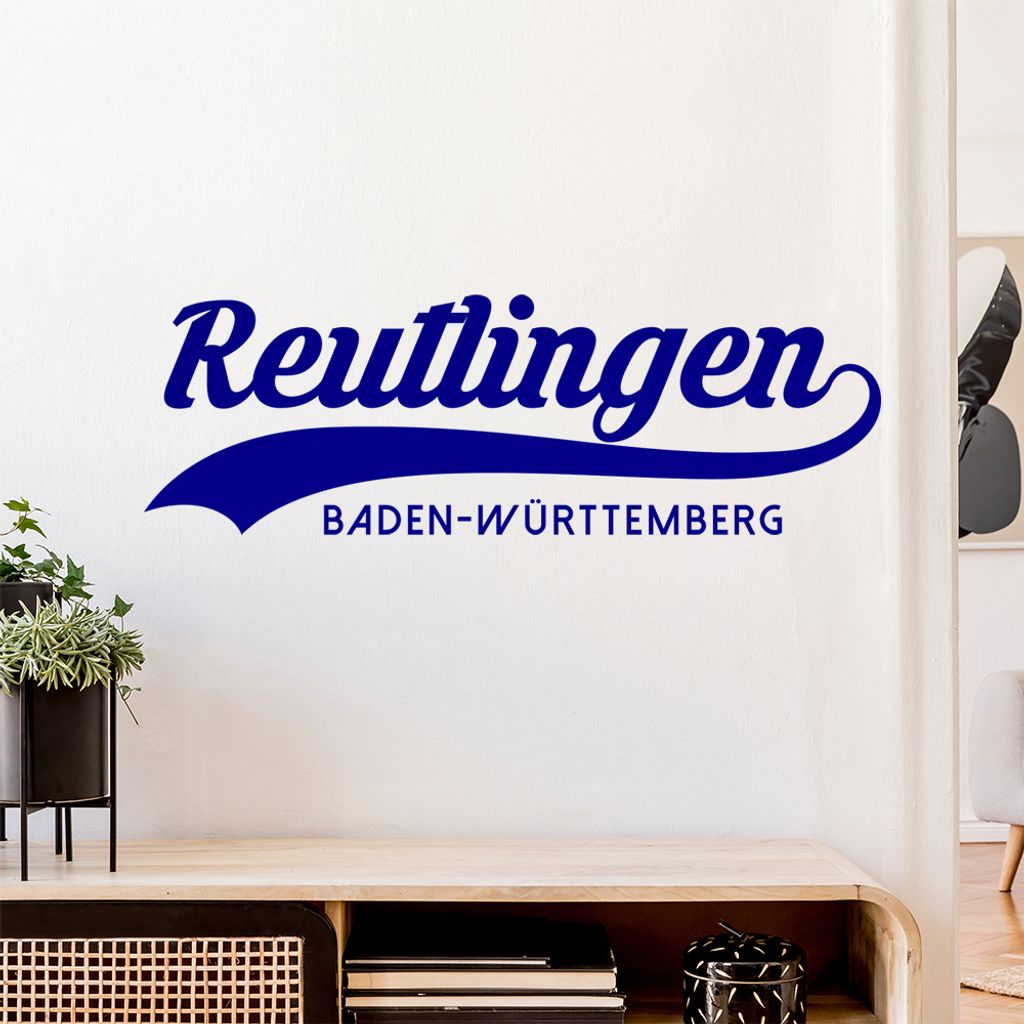 Reutlingen Baden-Württemberg Wandtattoo Wandaufkleber Wall Sticker - Dekoration, Küche, Wohnzimmer, Schlafzimmer, Badezimmer