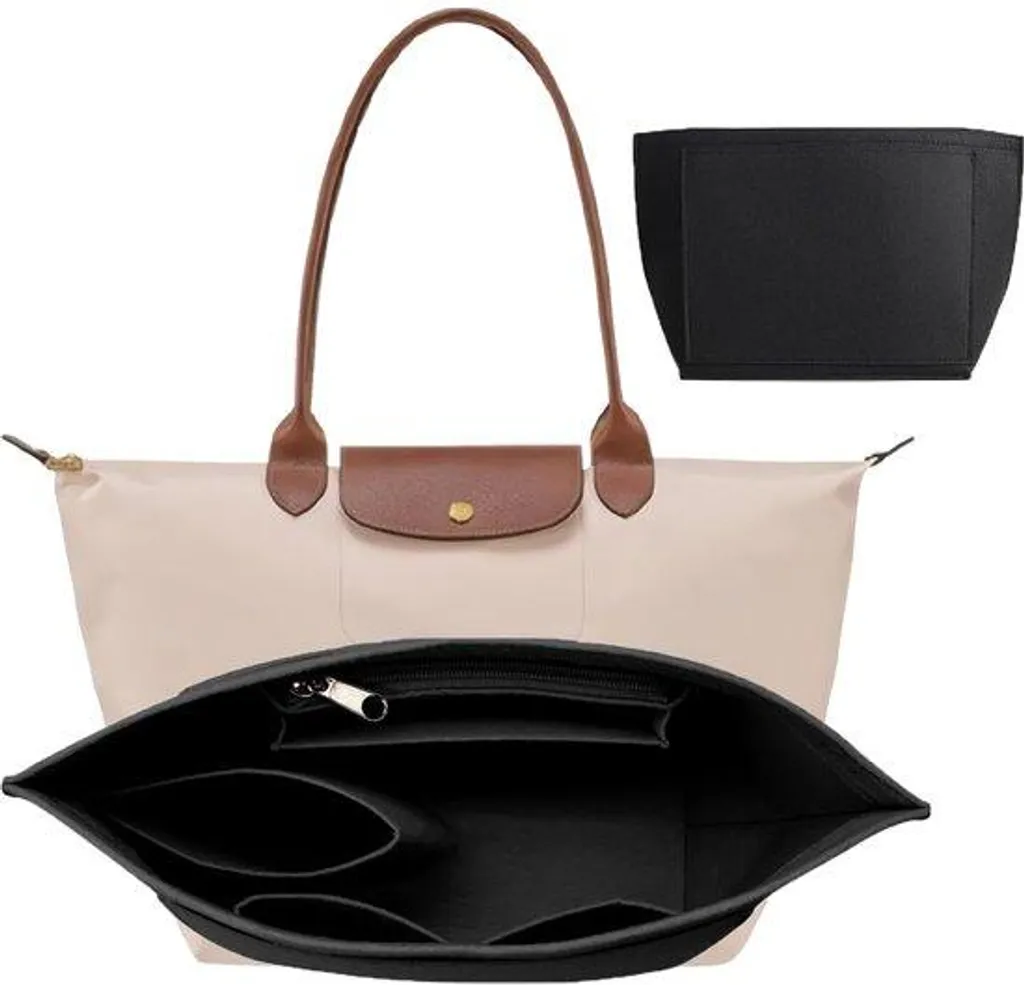 Organiser son sac Longchamp avec l'insert Vilten noir multi-poches L