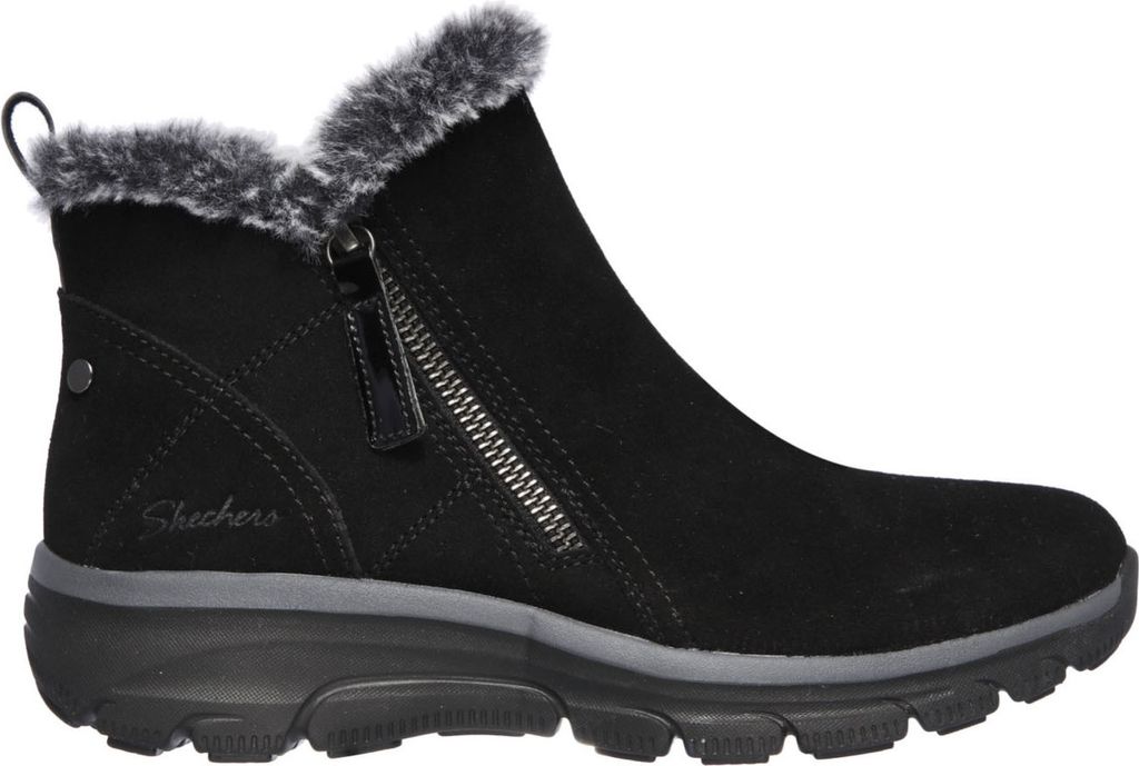 Skechers Easy Going - High Zip - Schwarz Leder/Synthetik Produktbild 2