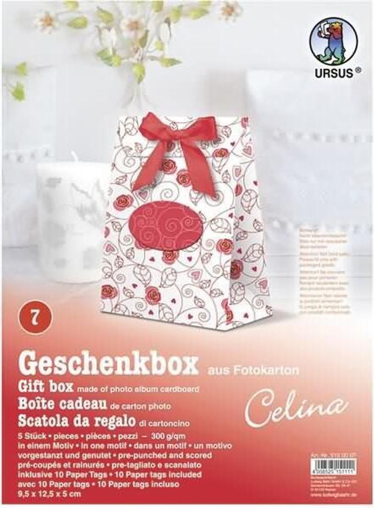 Geschenkbox Celina 9,5x12,5x5cm VE=5 Stück Motiv: 07