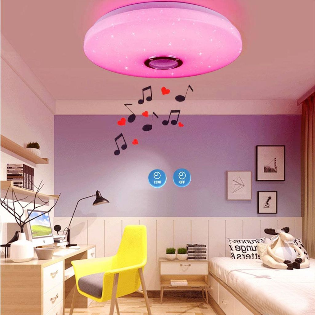40W Musik LED Deckenleuchte mit Bluetooth Lautsprecher, Produktbild 