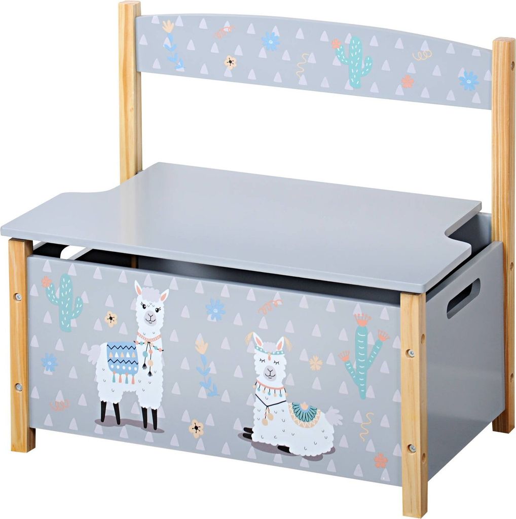 Kesper Kindersitzbank grau - Motiv Alpaka