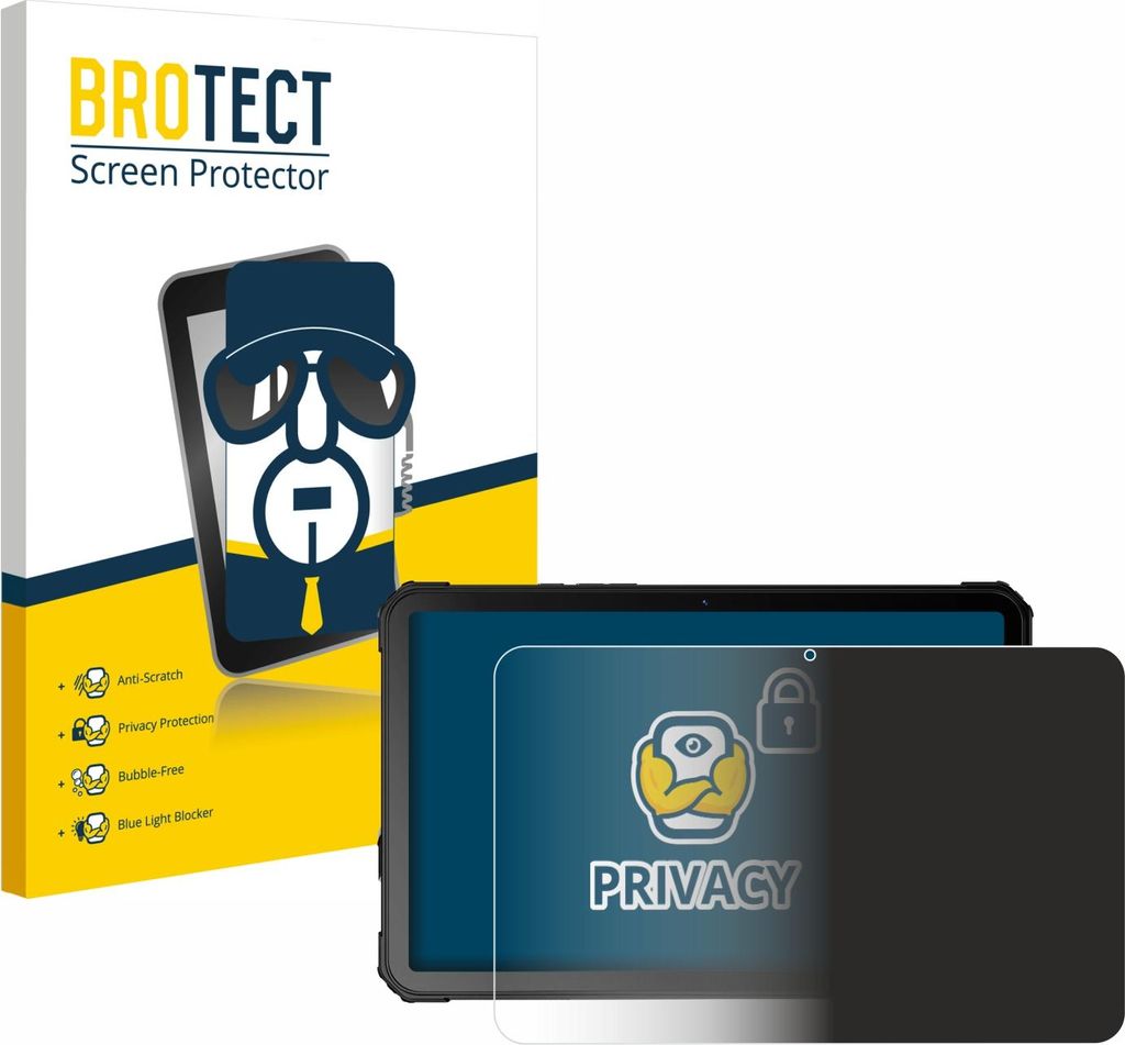 BROTECT Sichtschutzfolie für Fossibot DT3 5G Anti-Spy Privacy Sichtschutz Blickschutz Folie Blaulicht-Schutz