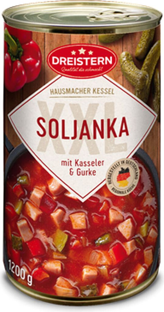 Dreistern Soljanka z wędzoną wieprzowiną i dodatkowymi Zdjęcie produktu 