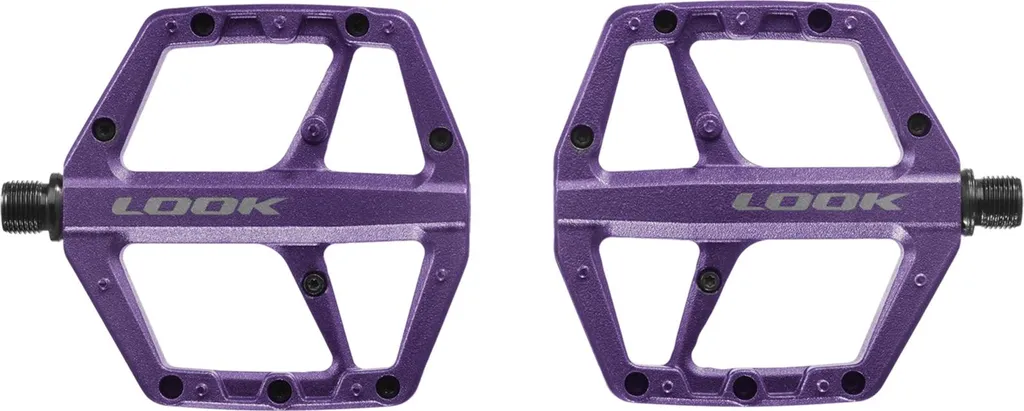 Pédales LOOK Trail Roc Aluminium Night Purple - Grip et Stabilité 105mm