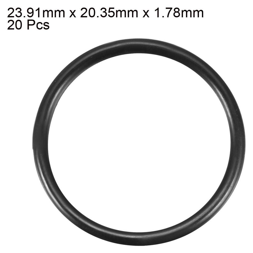 20 Stš¹ck O Ring Dichtungsringe Gummidichtung 23,91 mm AD 20,35 mm ID 1,78 mm Nitrilgummi NBR Unterlegscheibe Dichtungssatz fš¹r Dichtungseleme...