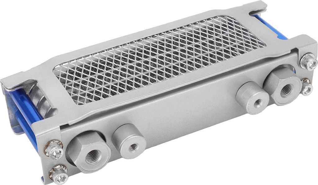 Motorrad-Ölkühler-Set, Aluminium, 4 Reihen, hocheffizient, Ersatz für Monkey 50 cc bis 110 cc Moto, Blau