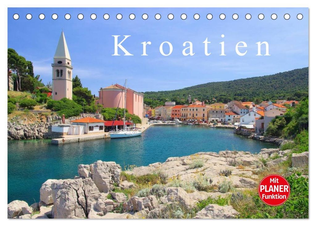 Kroatien (Tischkalender 2027 DIN A5 quer), CALVENDO Monatskalender