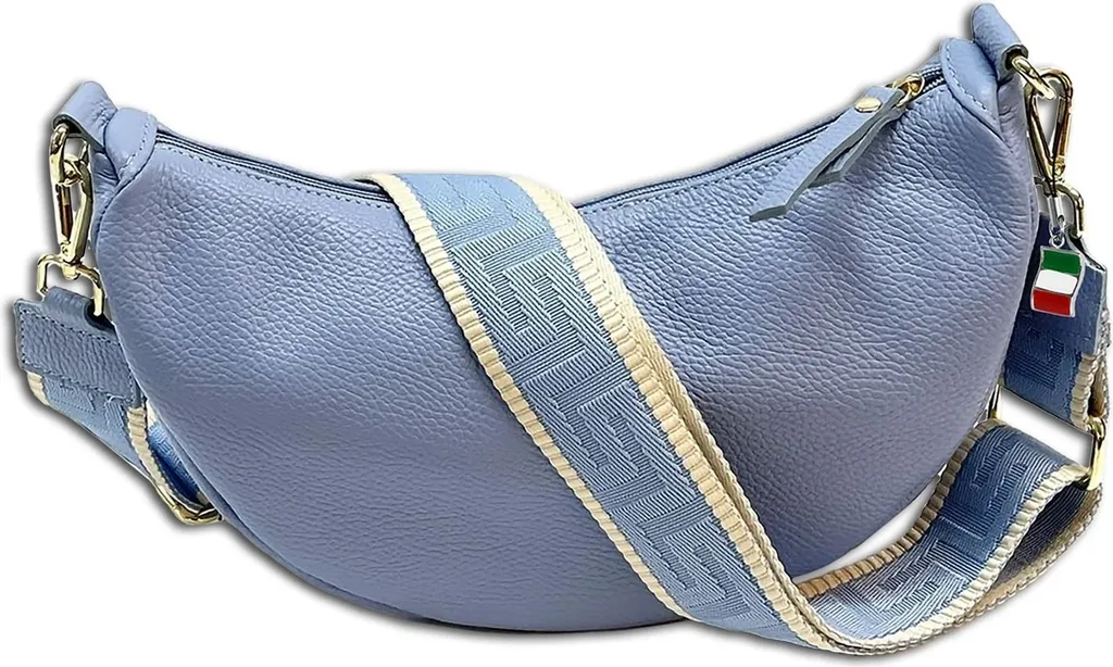 Florence borsa in pelle tracolla city borsa blu chiaro OTF823F