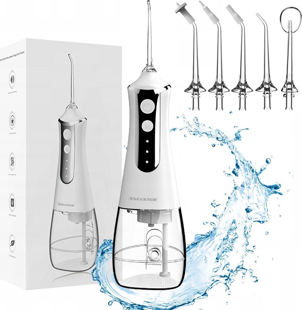 Bezdrátový zubní irrigátor XMaster s 5 tryskami,  IPX7, Obrázek produktu 