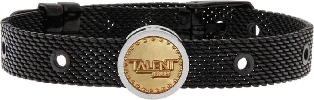 Talent Jewels Bracciale Noir TJA-6-01-01-2-215 - Acciaio 316L Nero