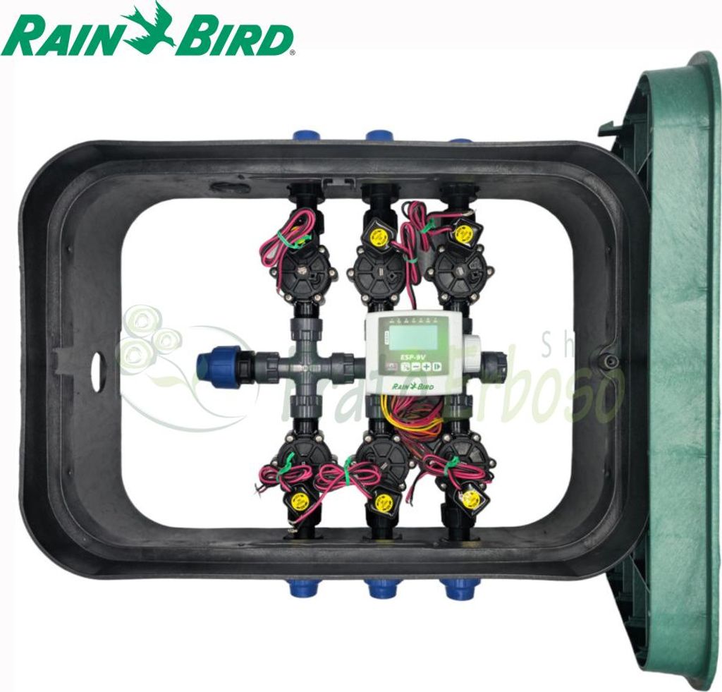 PA-DV-P6 - 1" 6-Zonen-Ventilkasten mit Rain Bird Komponenten