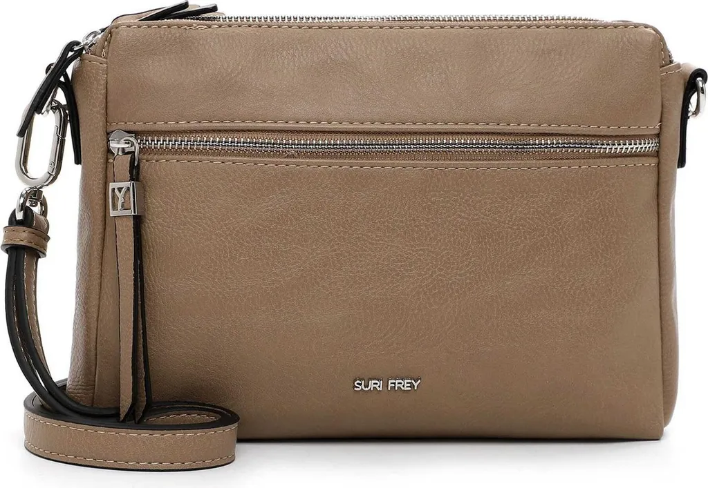 SURI FREY Abbey Crossbody Bag Taupe - Borsa Tracolla Grigio Talpa Chic