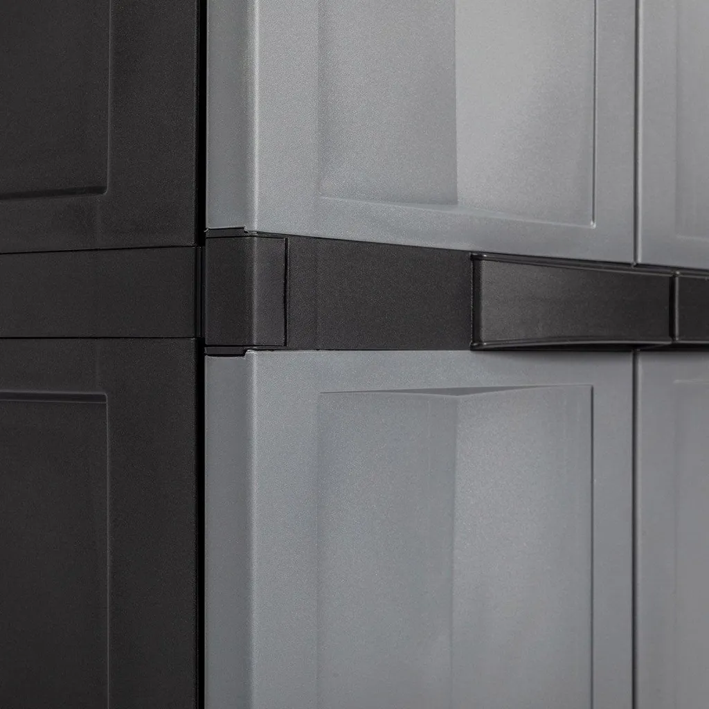 Armoire en résine robuste à 3 tablettes réglables série Mini Trend - 9