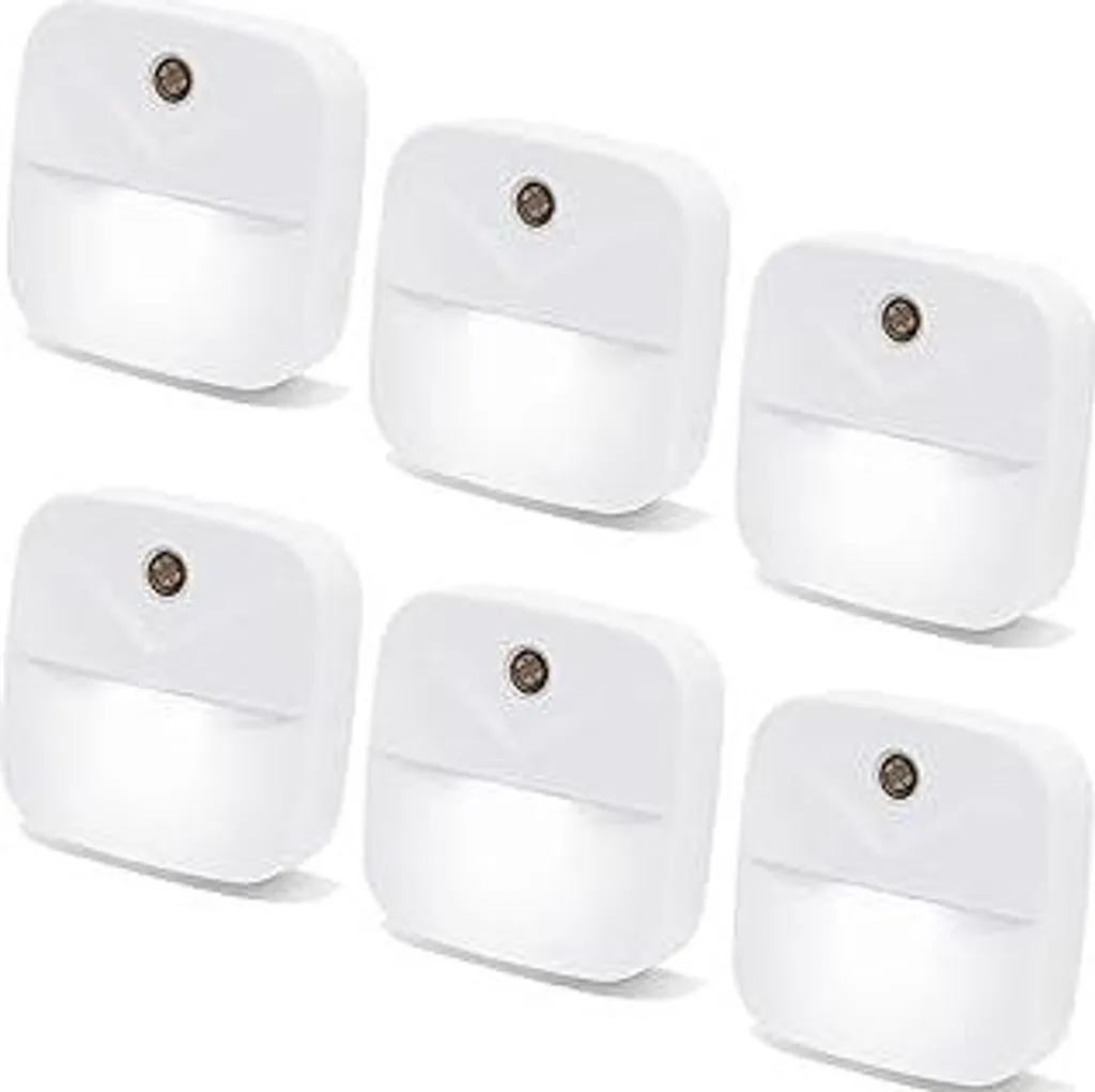 Luce Notturna a Basso Consumo 0.5W LED - Set 6 Pezzi Automatici