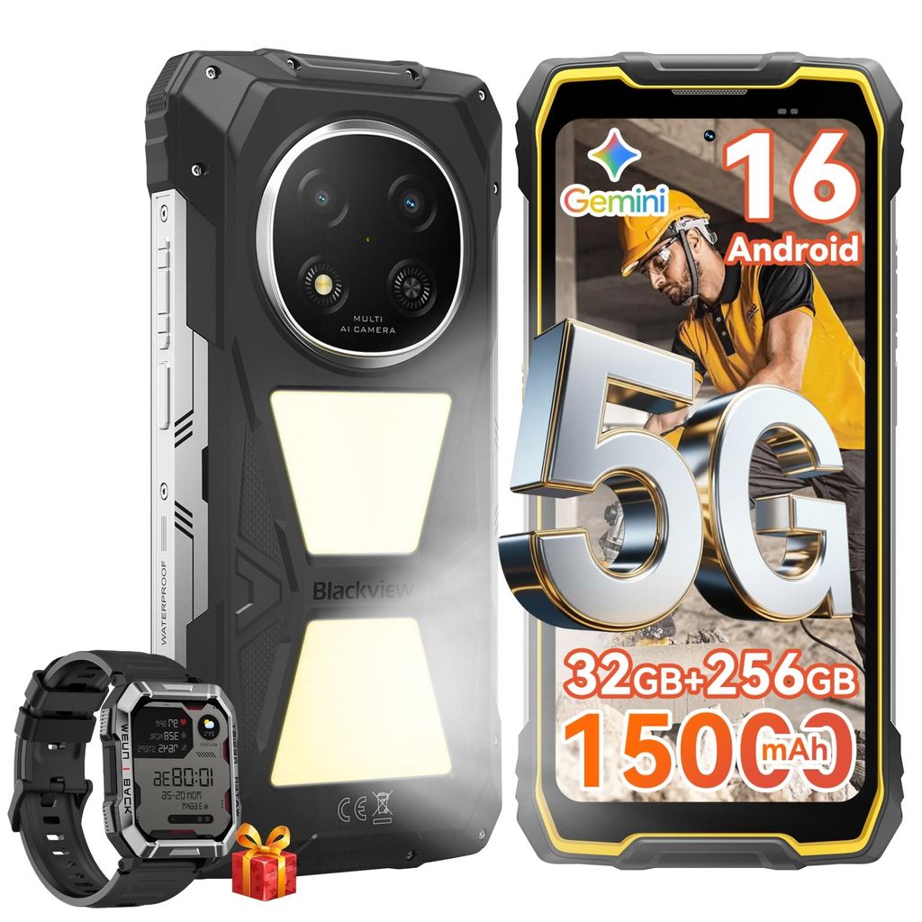 Blackview ROCK 2 Pro incl W60 smartwatch, 6,67" 5G Produktbild 