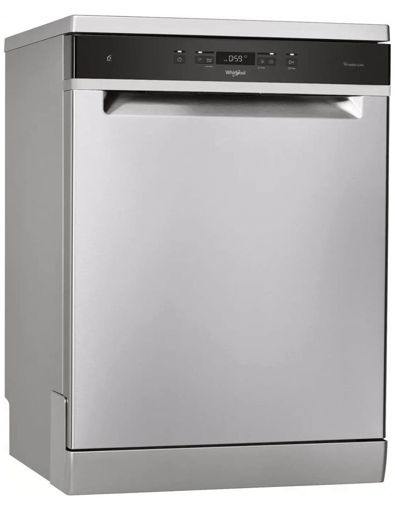 Whirlpool WFC 3C42 P X, Freistehend, Standardgröße (60 cm), Edelstahl, Schwarz, Tasten, 1,3 m