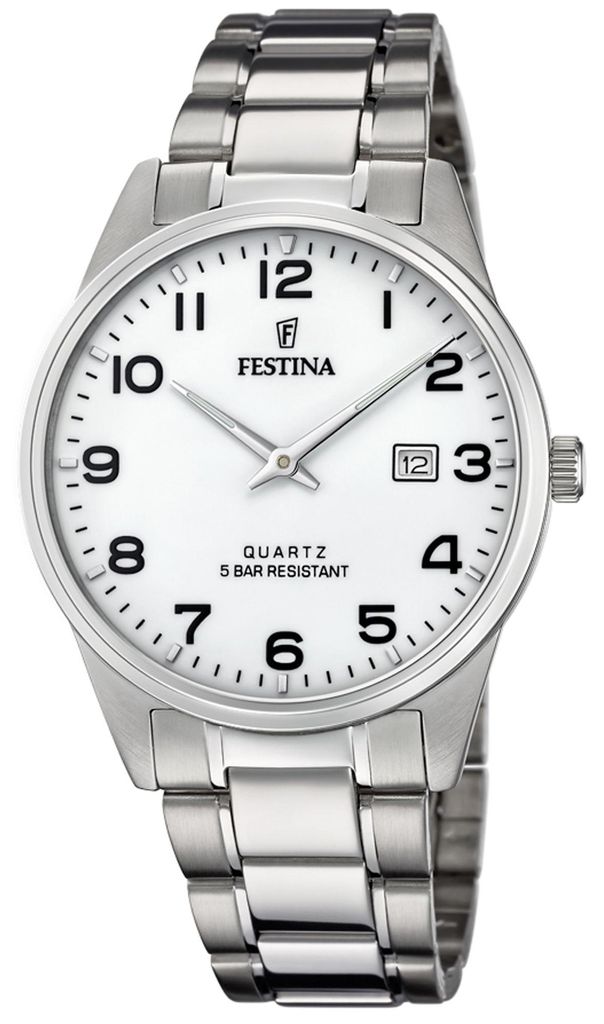 Festina Armbanduhr Date ACERO CLASICO White Produktbild 