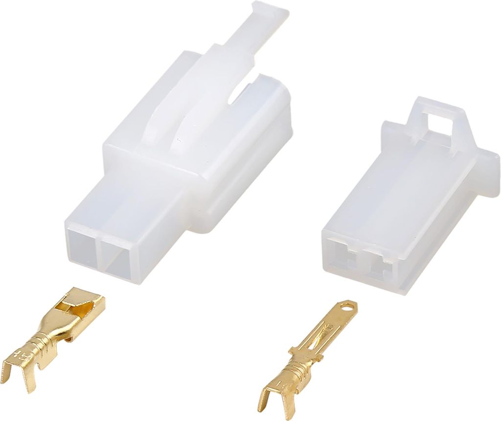 30 Sätze Auto Elektrischer Kabelverbinder 2 Pin Stecker- Buchsenklemmen 2,8mm