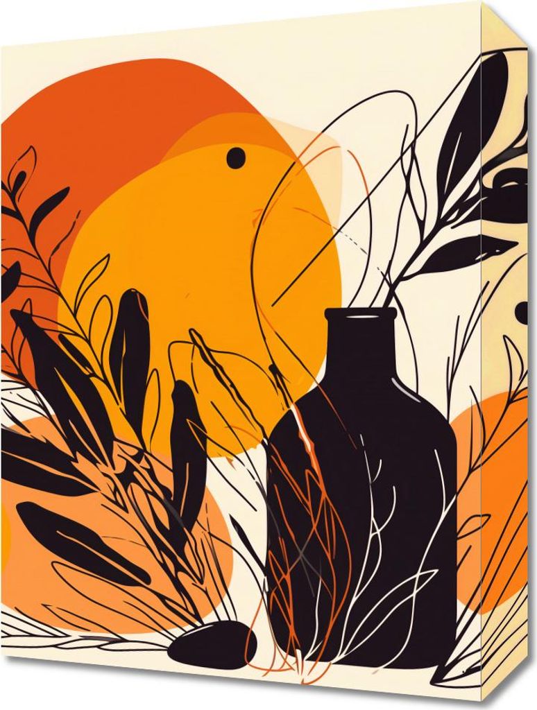 Bild 30x40cm Leuchtender Sonnenuntergang