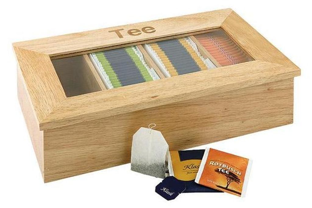 APS 11575 Teebox, Holz (Rubberwood), 33,5 x 20 cm, Höhe 9 Produktbild 