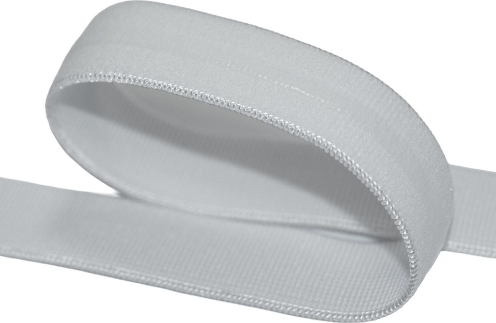 AntiRutsch Wäschegummi m Silikonstreifen 5m*20mm Gummiband Gummilitze rutschfest