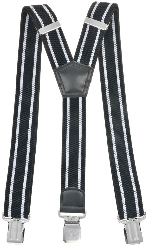 Hosentraeger Y From breit  gestreift schwarz Produktbild 
