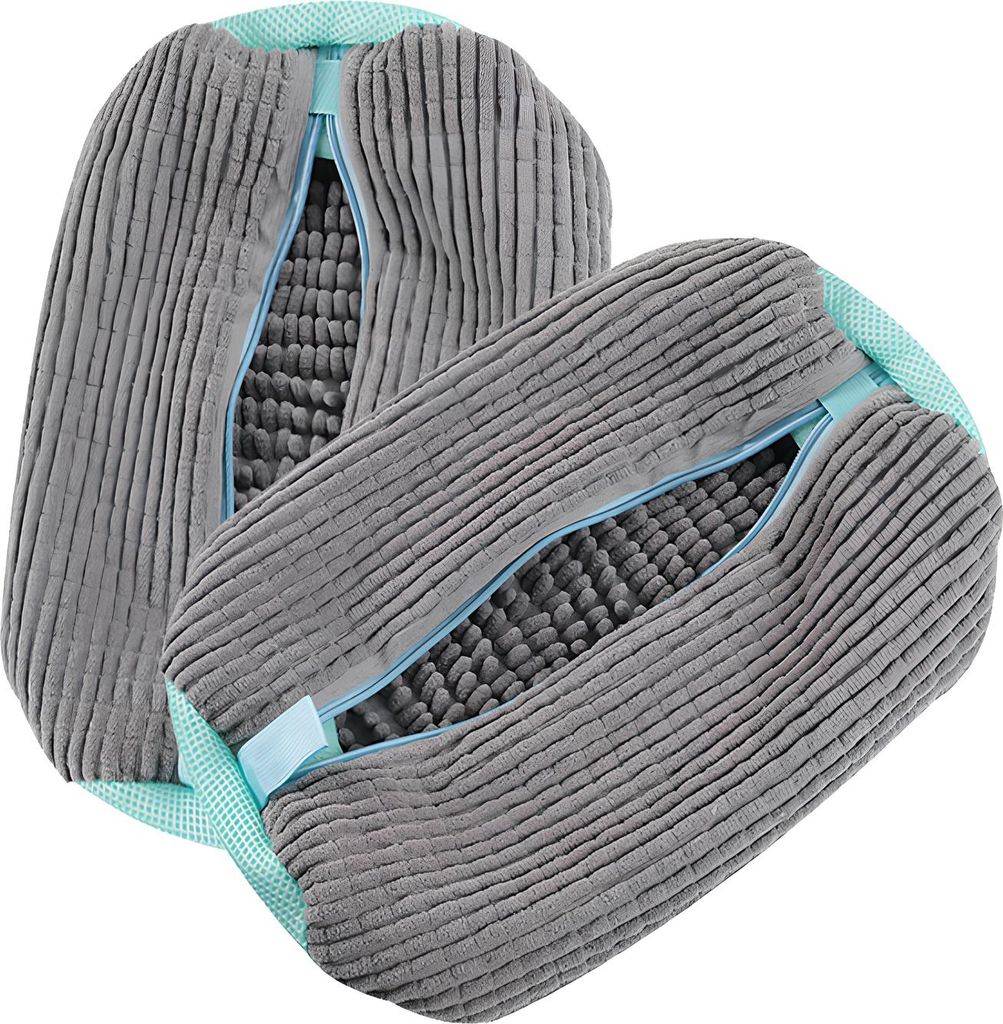 2 Stück strapazierfähiger Waschmaschinen-Schuhwaschbeutel, Rundum-Reinigungswäschesack für alle Arten von Schuhen - Geeignet für Sneakers Schu...